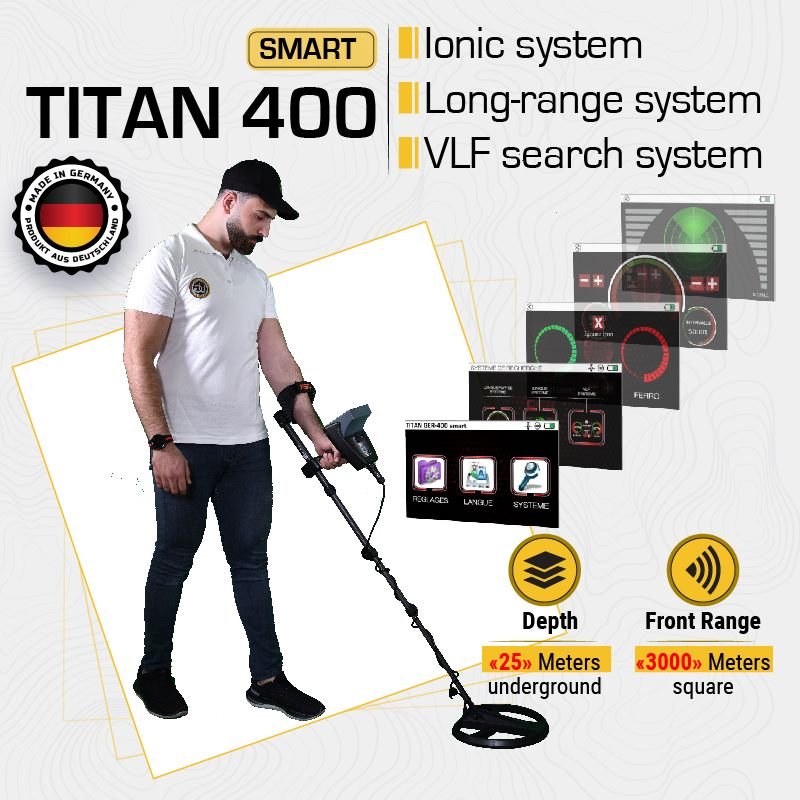 Titan 400 Smart : GER Detect a tout pour votre chasse au trésor.
